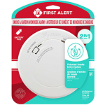 First Alert, 2 in 1 Alarm, Battery operated smoke and carbon monoxide
